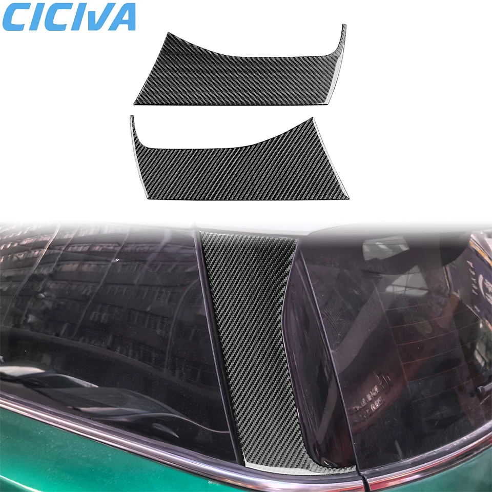 For BMW Mini Cooper Countryman F60 2017-2023 Soft Carbon Fiber Car External Rear window side panels Stickers Decal Decor