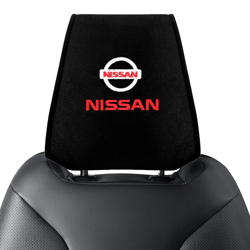 1 قطعة غطاء مسند الرأس سيارة السيارات صالح لنيسان ملاحظة جوك سنترا باترول نافارا ميكرا ليف ألميرا X-trail قاشقاي غطاء مقعد السيارة #4