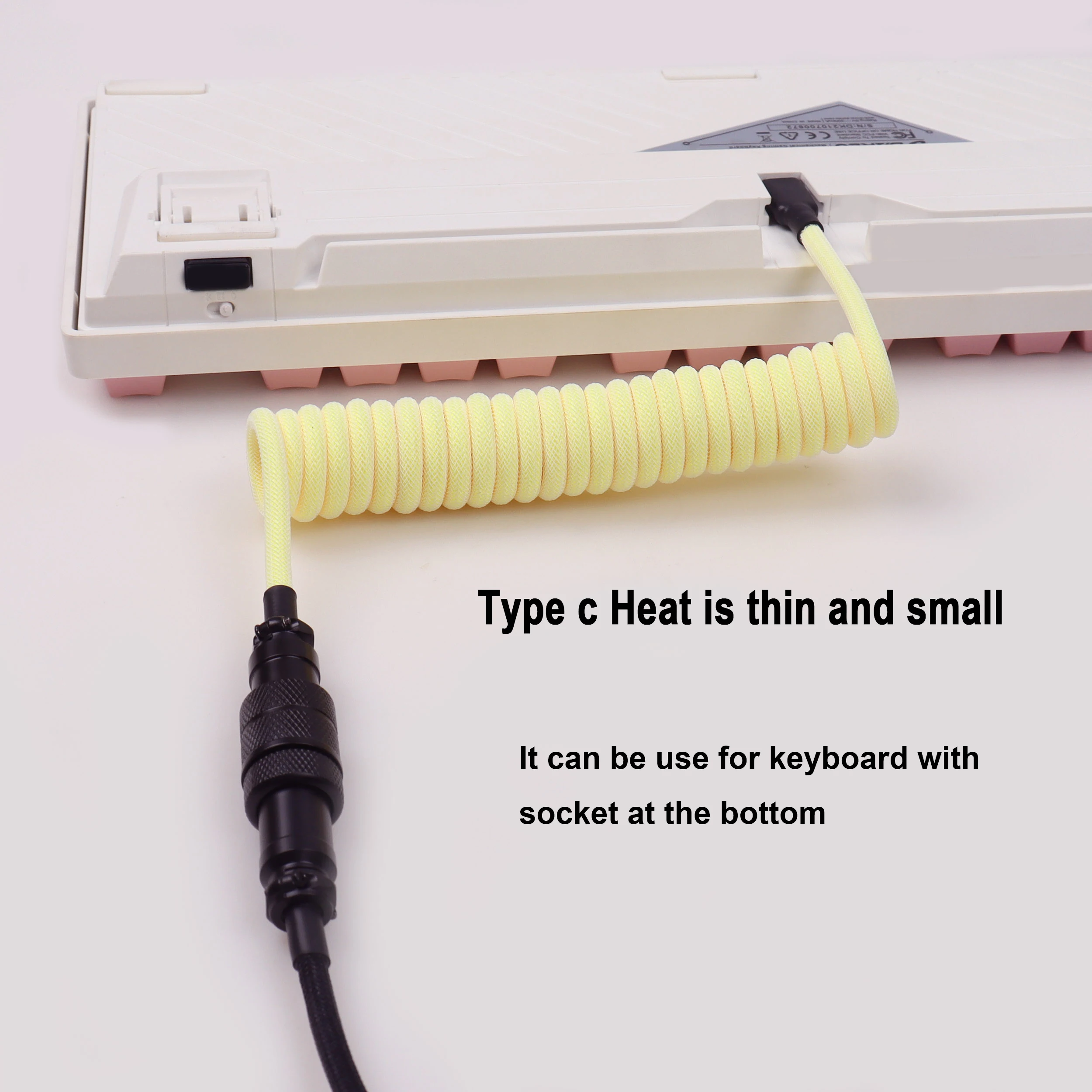 Mekanik Oyun Klavyesi için USB - Type C Detachable Cable Coiled Keyboard incelemesi ve fiyatı
