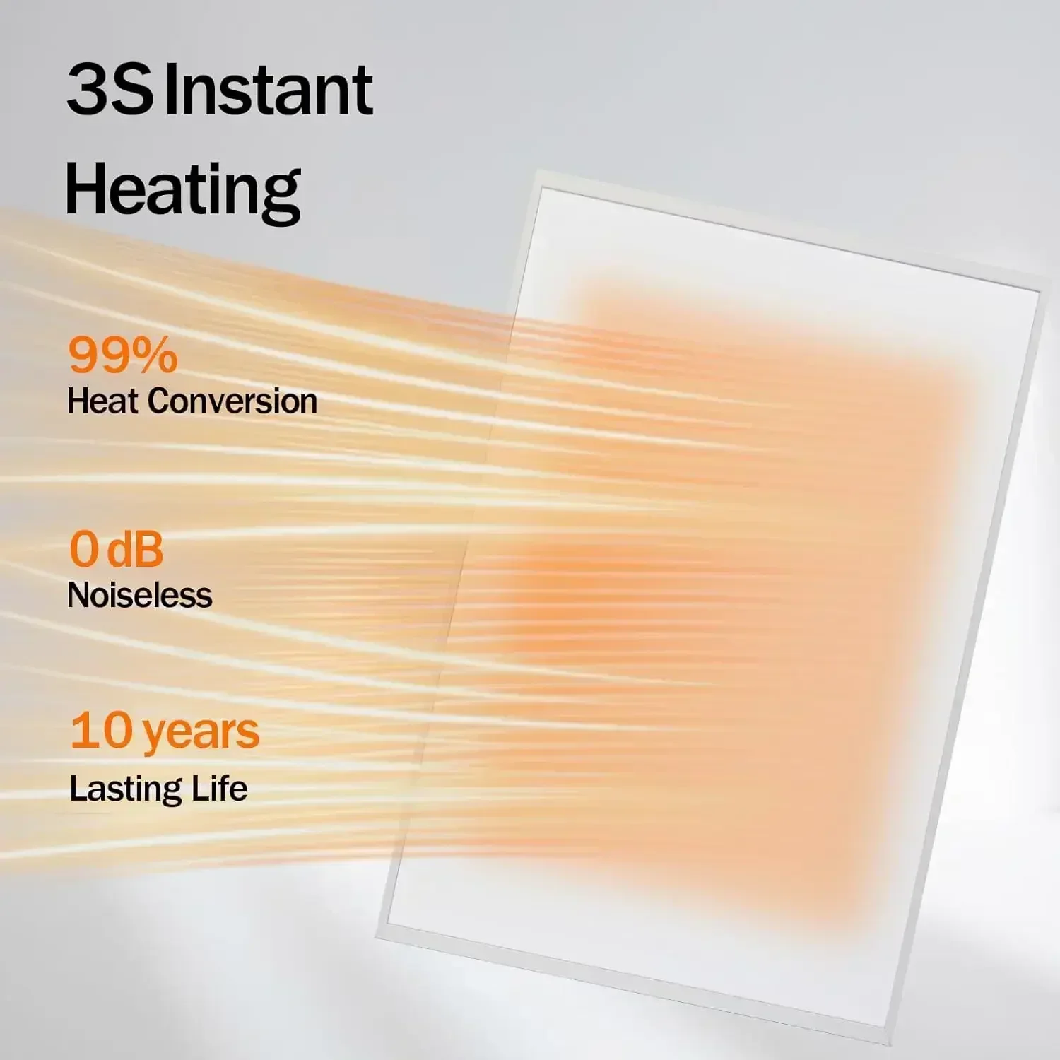 180W 300x600mm Infrared Panel Heater Wall Mounted Routine Heating Radiant Home Heater Overheating Protection