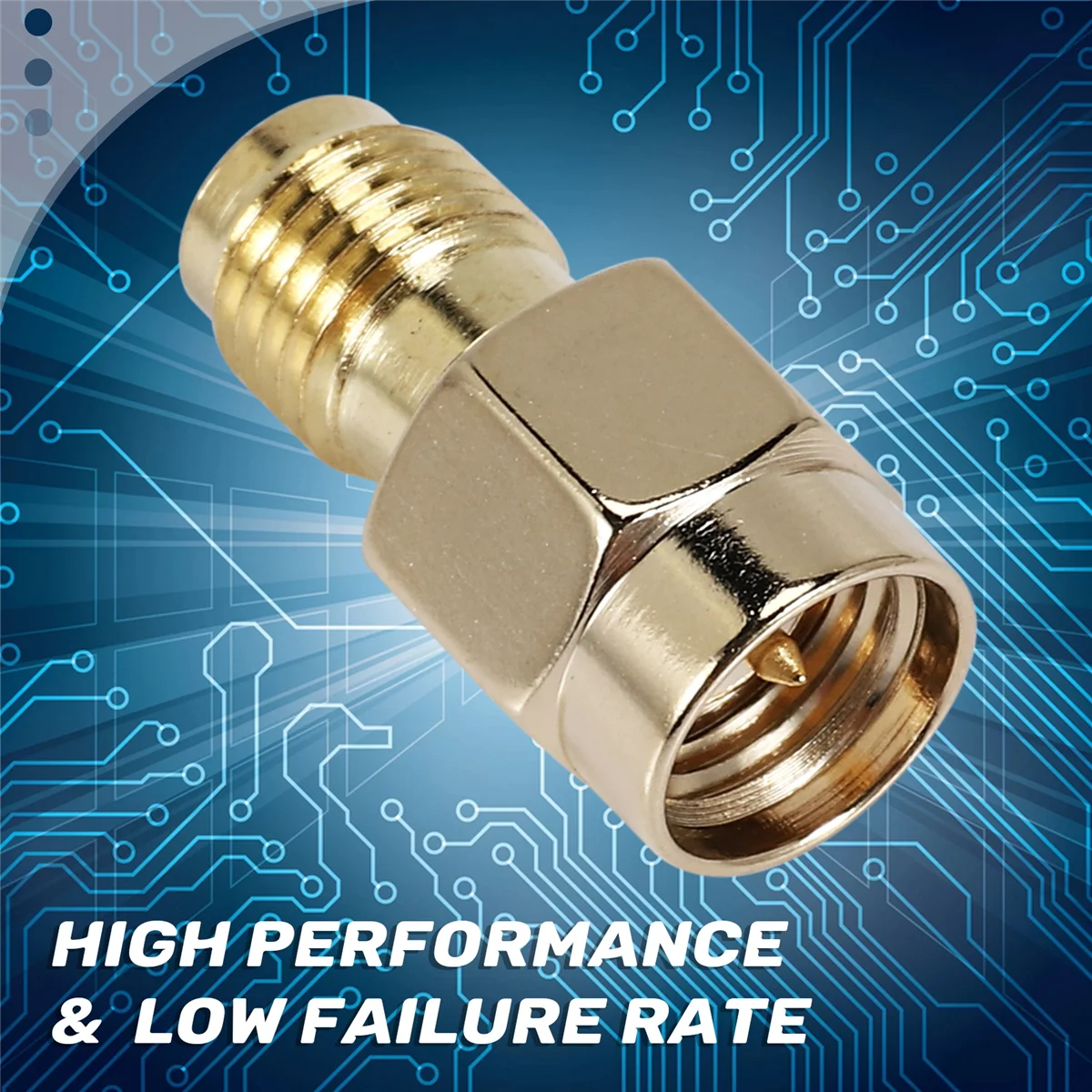 LSJD Durable SMA Male Plug To RP-SMA Female RF Coax Adapter Connector