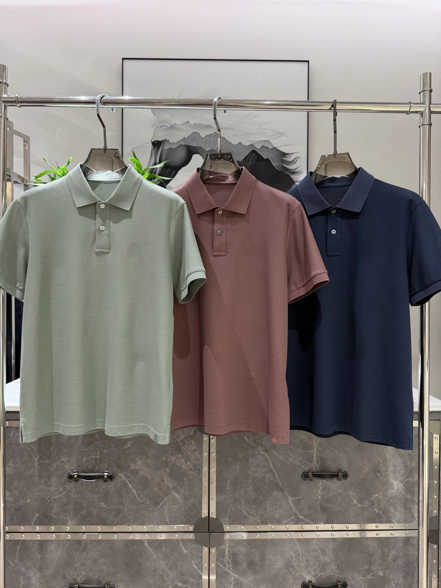 7 SIJITONGDA2026 Men's Four Seasons New Fine-workmanship seamless pressed ice silk leisure business short-sleeved shirt M-4XL