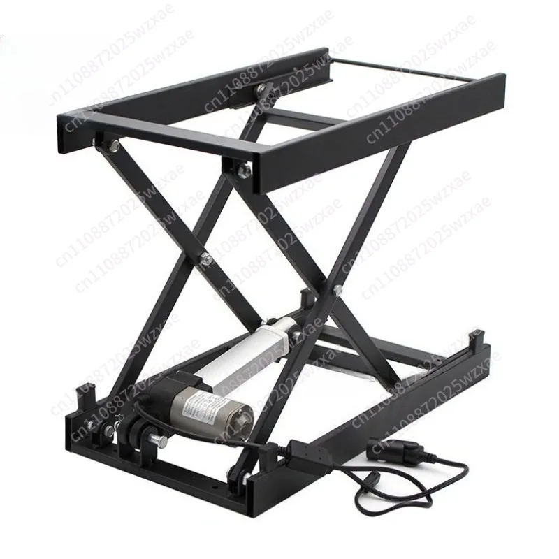 Electric Lifting Coffee Table 2500N Thrust Iron Frame Multifunctional Furniture with USB Charging Hardware Shelf
