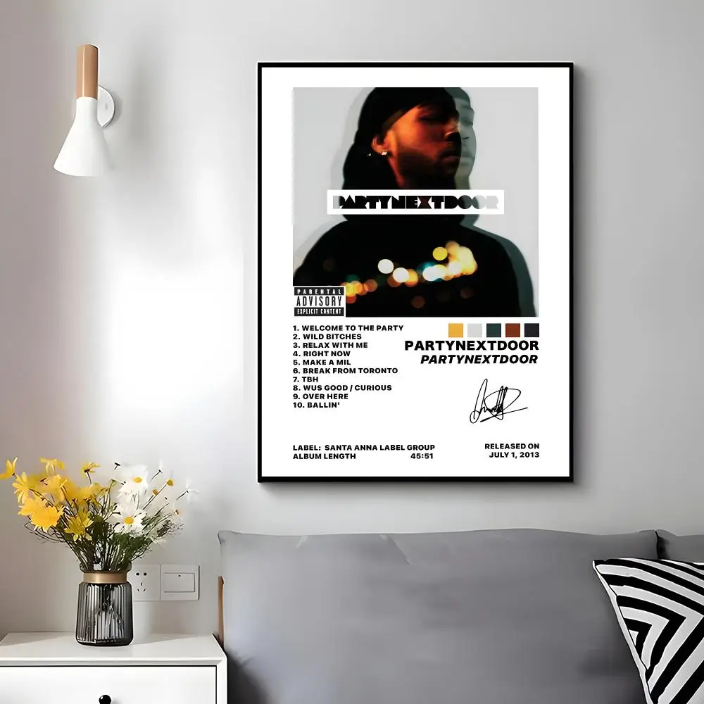 R&B Singer PARTYNEXTDOOR Poster Wall Ornament Home Decor Young Decor Fans