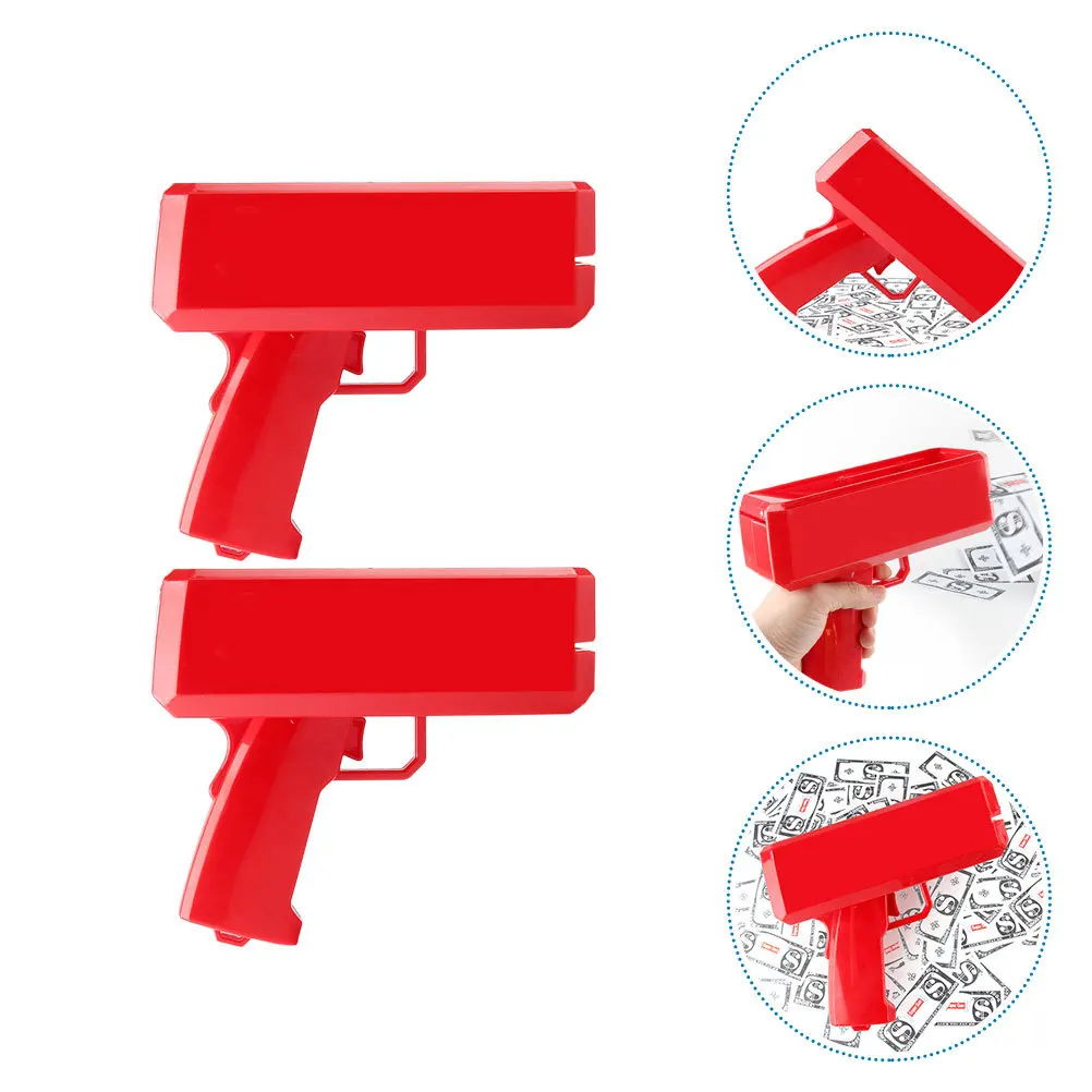 

2Pcs Money Spray Shooter Funny Party Prop for Weddings Birthdays Christmas Money Shooter Party Prop