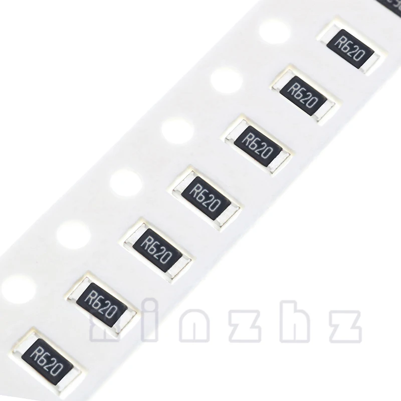 Imagem -02 - Smd 1206 Chip Resistor de Alta Precisão Resistência Fixa 0.75o 0.82r 0.91r Serigrafia R750 R820 R910 50 Pcs