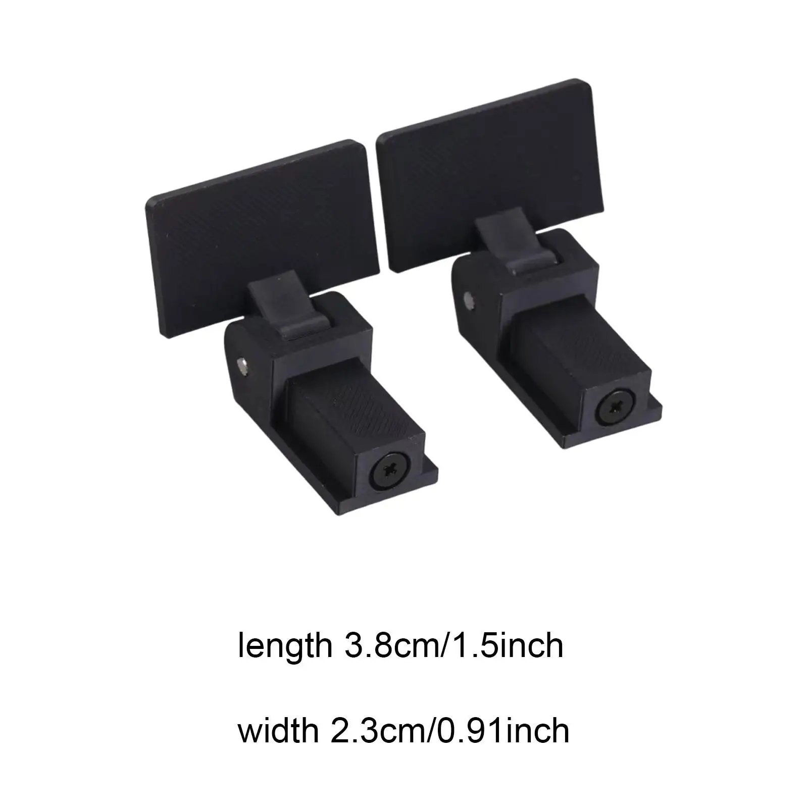 2 Pieces Turntable Dust Cover Hinge Replacement Sturdy Professional for LP120 Black
