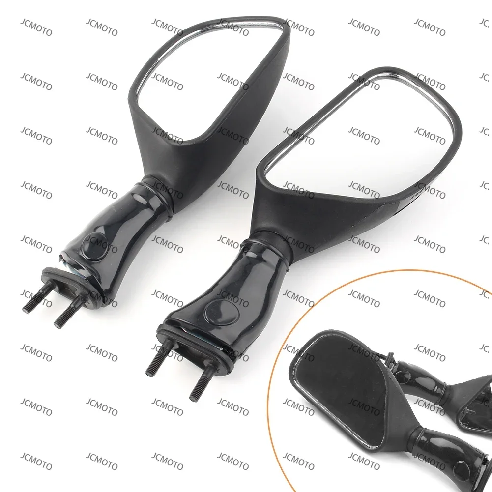 For Kawasaki 1998 1999 2000 2001 2002 ZX6R 98-03 ZX9R & 2006 2007 2008 Ninja 650R Motorcycle Rear View Side Mirrors Assembly Kit view 3