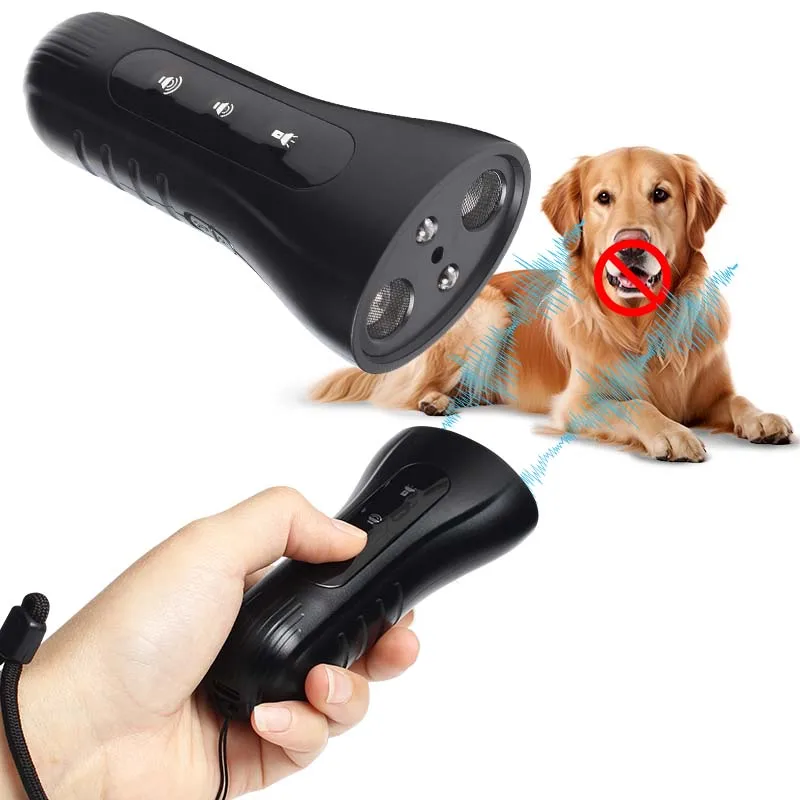 2025年最新-犬撃退器-充電式-ハンディ-超音波-犬撃退-ledライト付き-無駄吠え防止装置-犬用アクセサリー