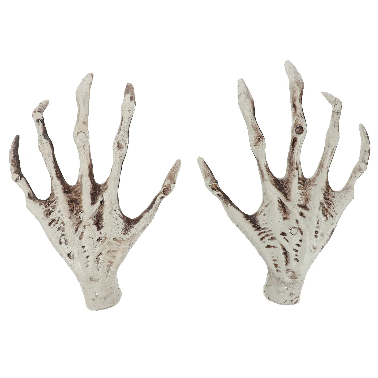 

1Pair Vivid Color Hand Halloween Scary Decoration Terrifying Hand Scary Accessory Party Prop Haunted House