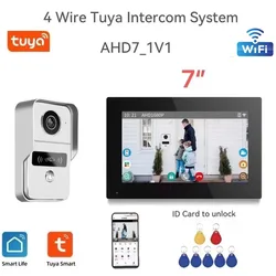 Smart 2MP 1080P 7/10 Inch Wifi Video Intercom Touch Screen Big Tuya Wireless Wired Doorbell for Villa Home RFID Access Control