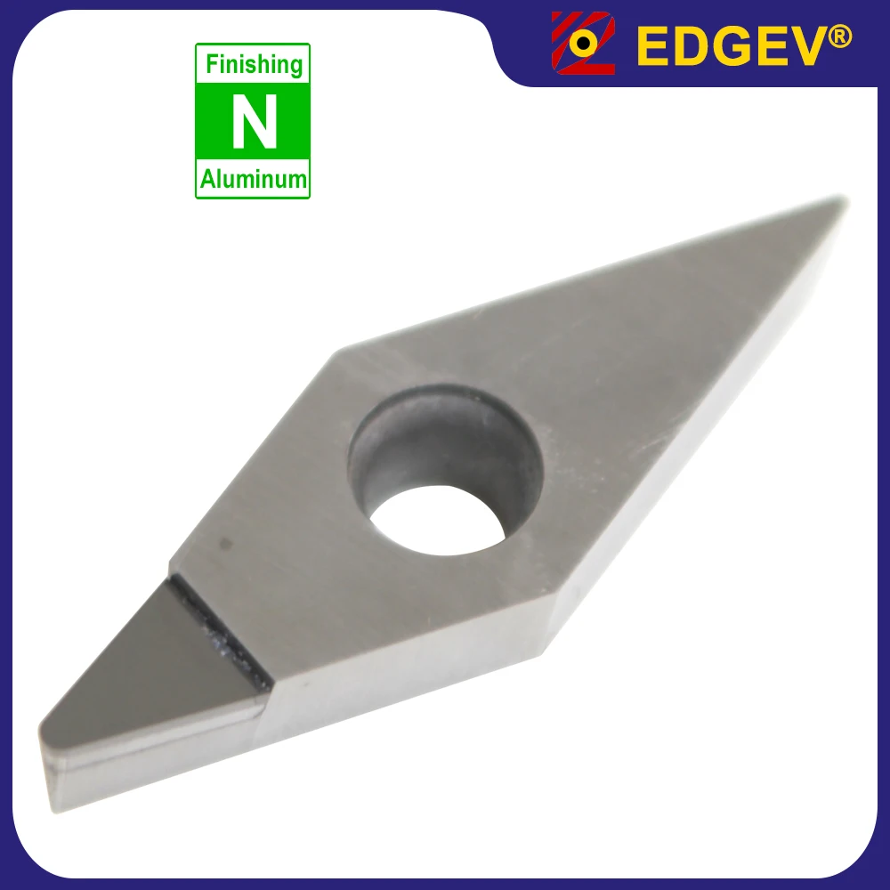 

EDGEV PCD Inserts,VCGT110302 VCGT110304 VCGT160402 Blade,VCGW VBGT 1103 1604 Diamond Plate,For Aluminum Copper Turning Tools