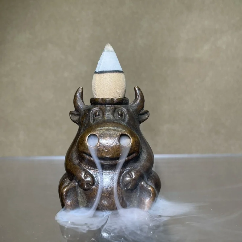 Powerful and Majestic Backflow , Carved Incense Burner, Creative Decorative Home Ornament