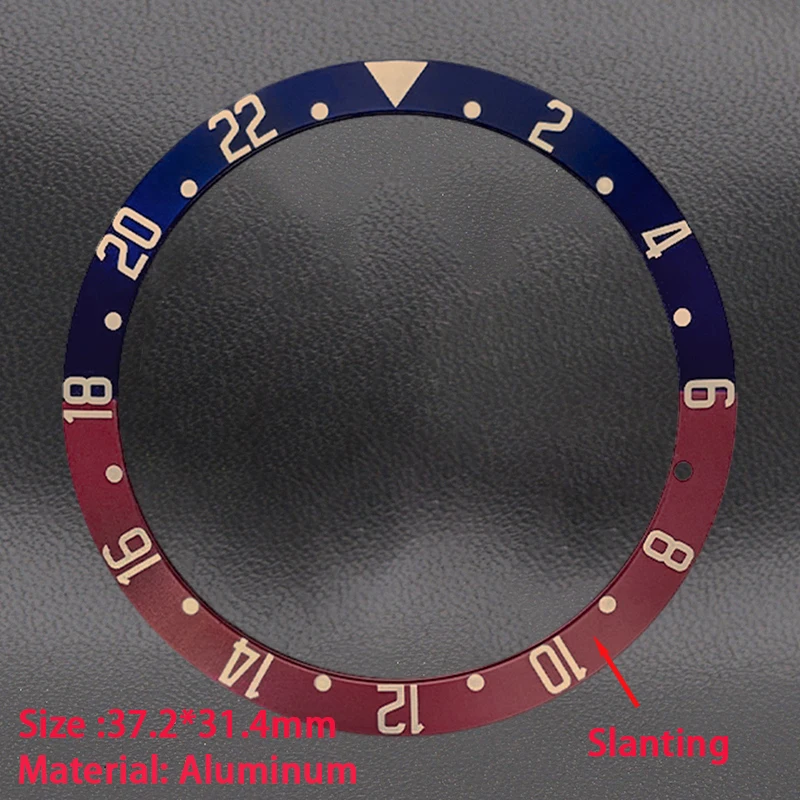 39.5mm Sloping Ceramic Aluminum Bezel Insert Watch Parts Fit Black Bay Grantour SUB GMT Grantour Men\'s Watch Repair Parts Gift