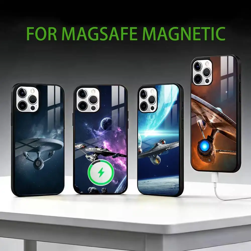 

s-Star Trek Ships Phone Case For iPhone17,16,15,14,13,12,11 Plus,Pro Max Magnetic For Magsafe Wireless Charging