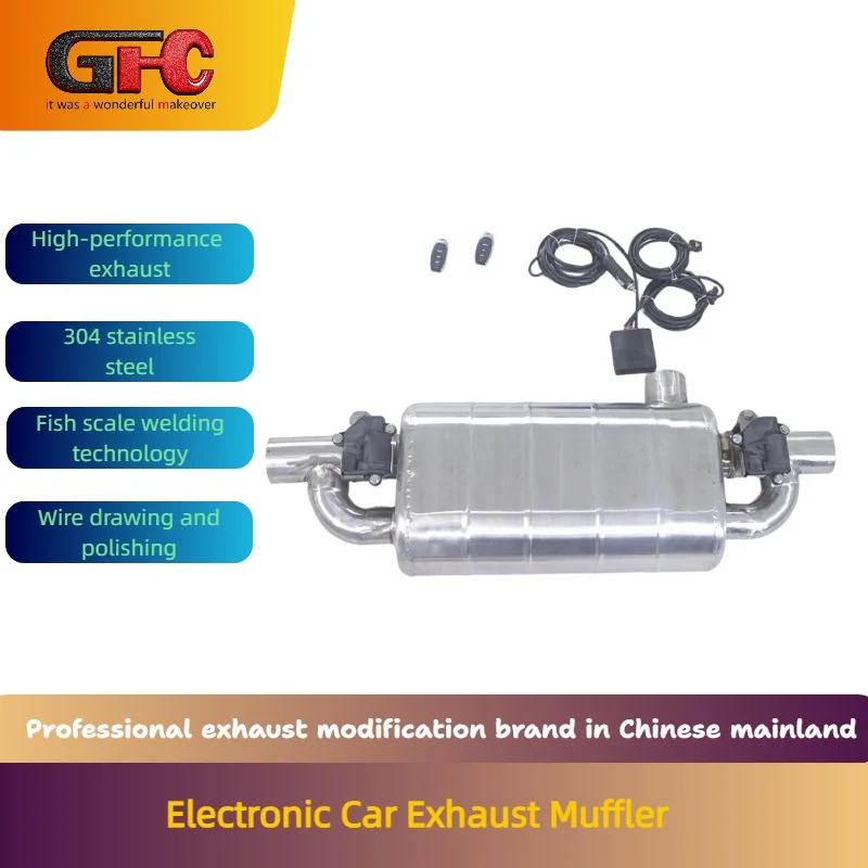 

Выхлопная система с электронным управлением, одинарным входом и двойным выходом, размер 2.0/2.3/2.7/3/3.5 дюйма, с дистанционным управлением, глушитель для автомобиля.