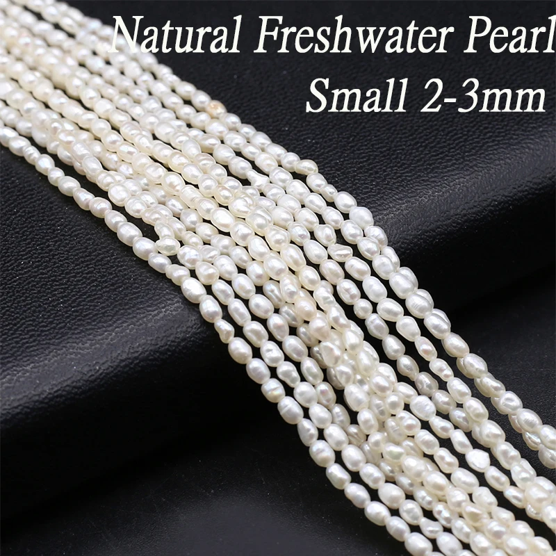 

2-3mm Natural Freshwater Culture Pearl Beads Loose Rice Shape Pearl Bead for Jewelry Making Diy Necklace Bracelet Accessories