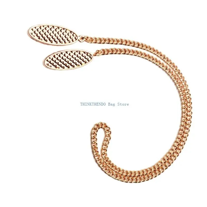 

340D Elegant Metal Glasses Chain Clip Napkin Chain Clip Holder Sweater Chain Clip for Fashionable and Practical Daily Use