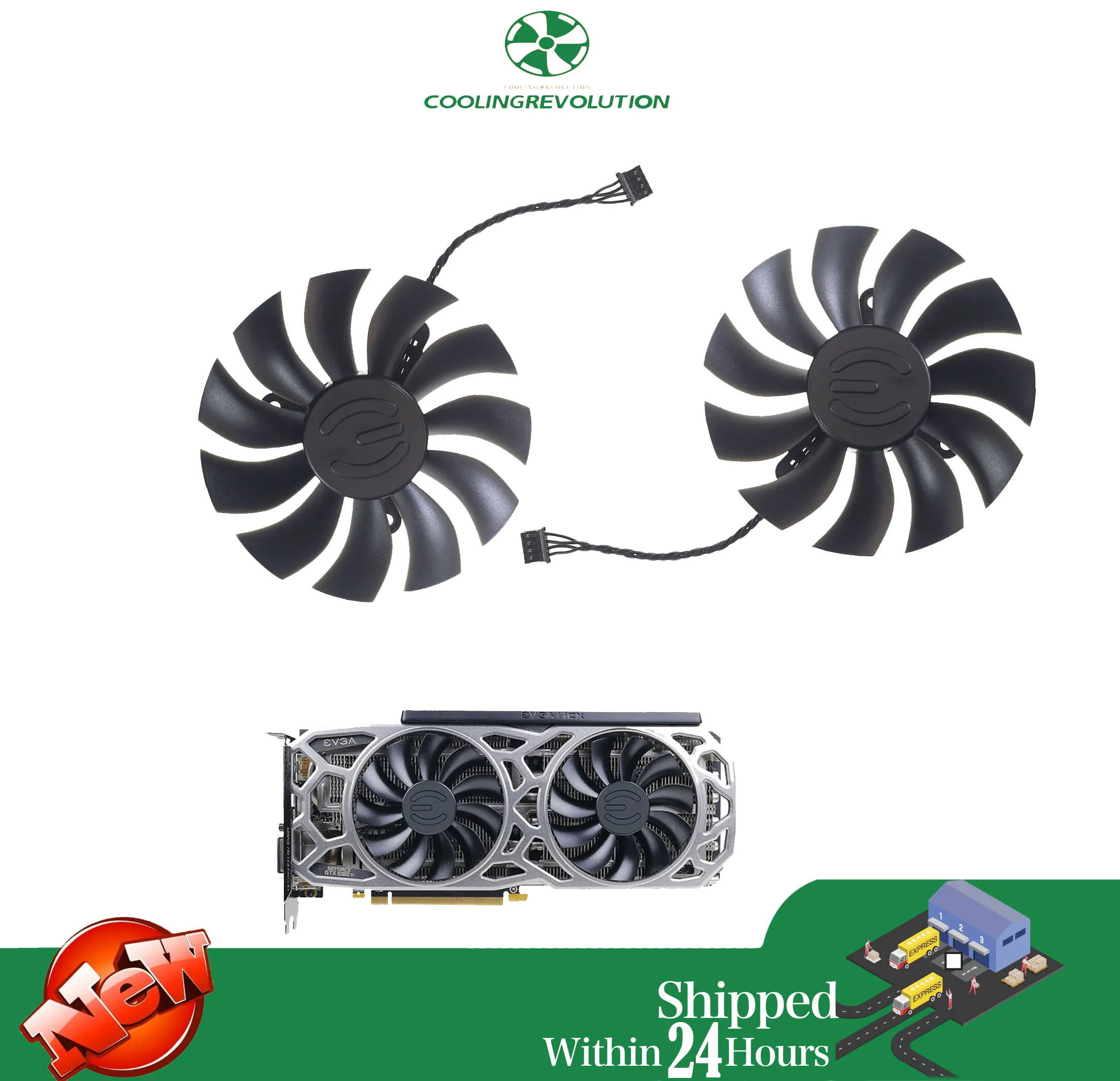 87MM PLA09215B12H DC12V 0.55A 4-Pin Video Card Cooling Fan For EVGA GTX1080Ti SC2 GAMING Fan