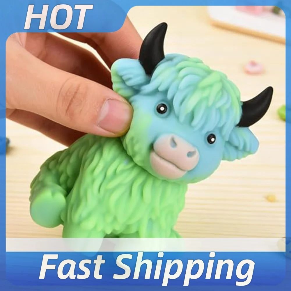 Adult Cow Squishies Stress Toy Lightweight Soft Decompression Ball Slow Rebound for Daily Office Work Indoor Leisure