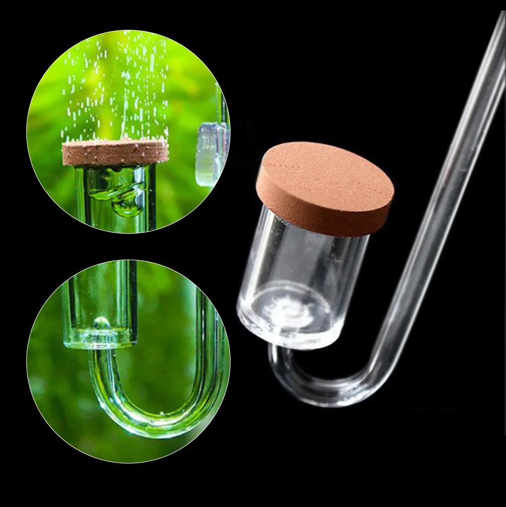 Acrylic Transparent CO2 Diffuser Atomizer Bubble Counter for Aquarium Plants Water Grass