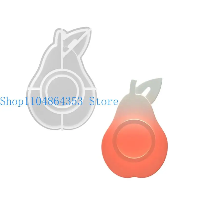 

652F Silicone Mold for Crafting Fruit Shaped Holder Desktop Ornament Mould