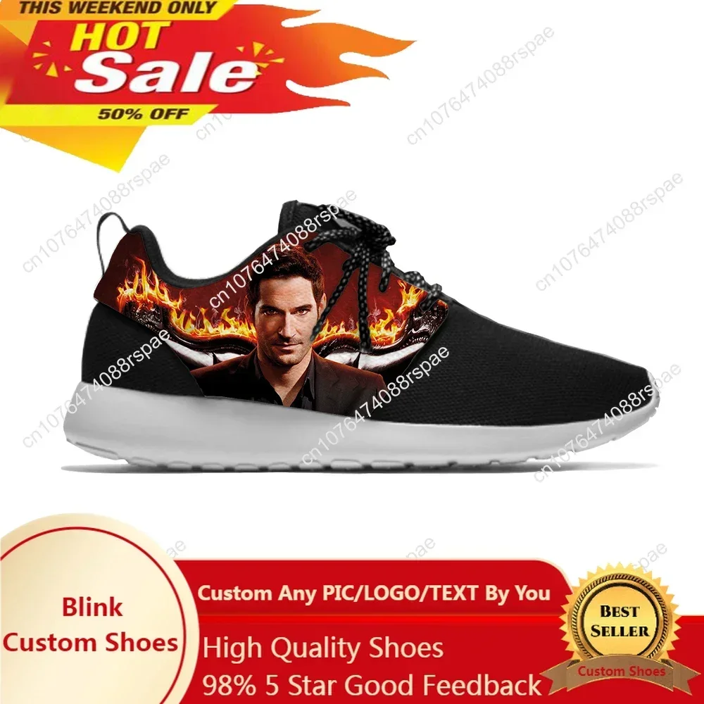 

Devil Lucifer Morningstar Funny Fashion Classic Sport Running Shoes Lightweight Breathable 3D Printed Men Women Mesh Sneakers