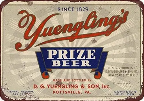 1933 YuenglingS Beer Label Vintage Reproduction Metal Tin Signsmetal Tin Sign