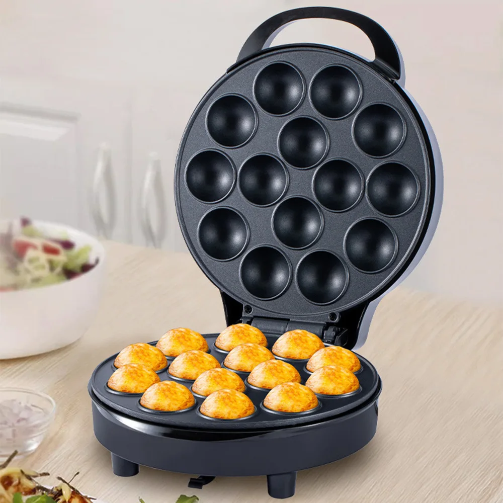 Multi Functional 14-hole Bread Maker Waffle Maker with Adjustable Temperature and Double-sided Non Stick Board