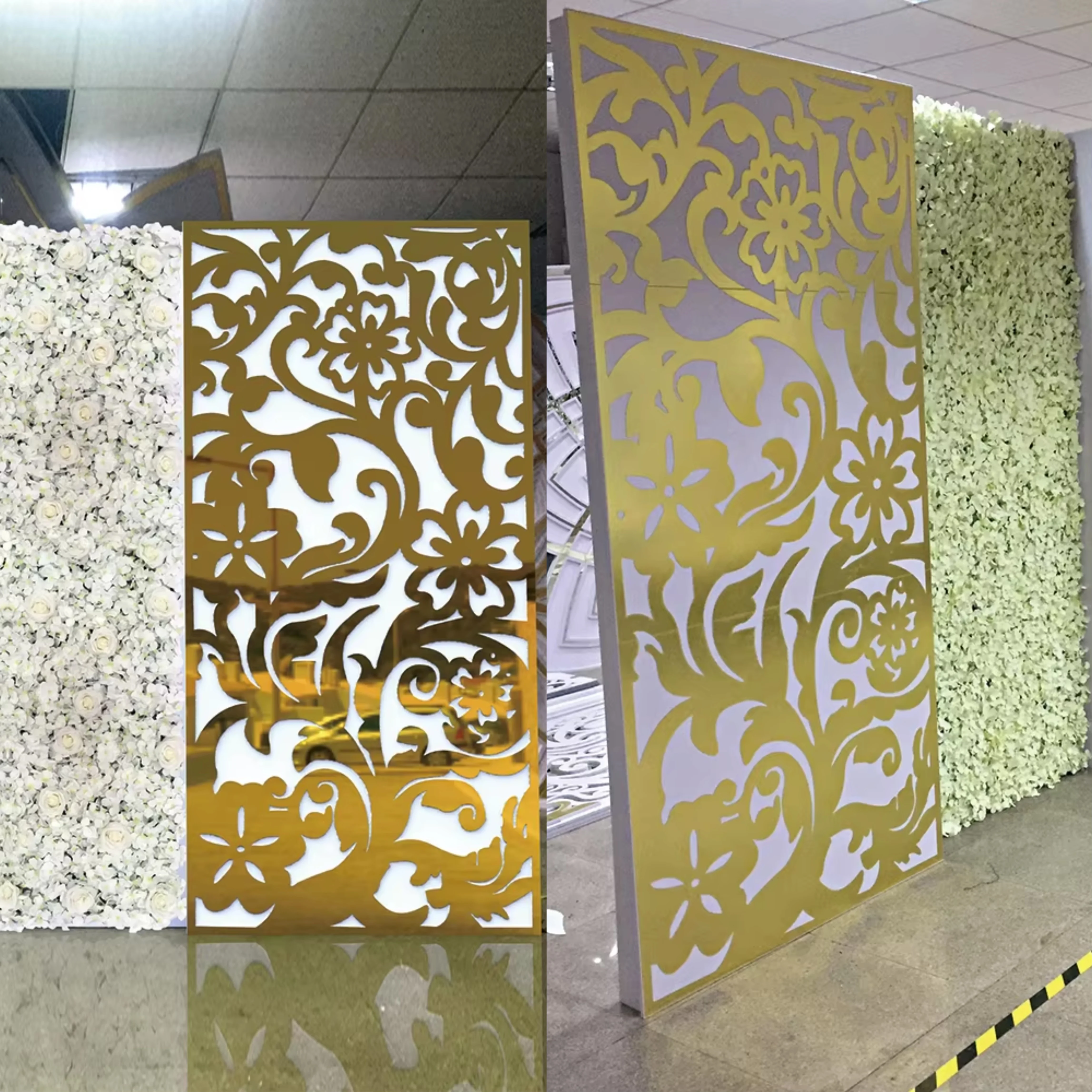 

Luxury Acrylic Background decoration Wedding Backdrop For Party Banquet Decoration Wall Arrangement