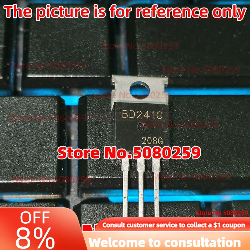 50 قطعة جديد BD240C BD241C BD242C BD243C BD244C TO-220