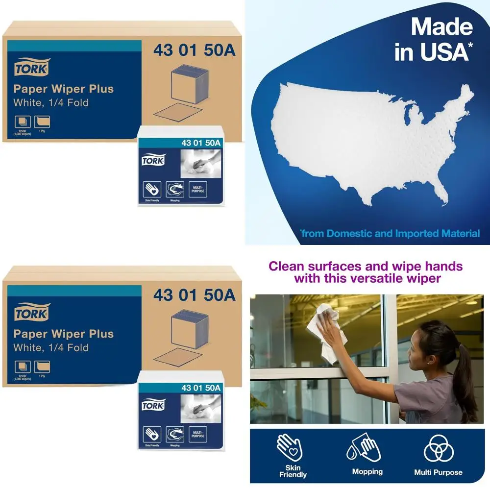 

White Premium Dispenser Paper Towels, 1/4 Roll, 430150A