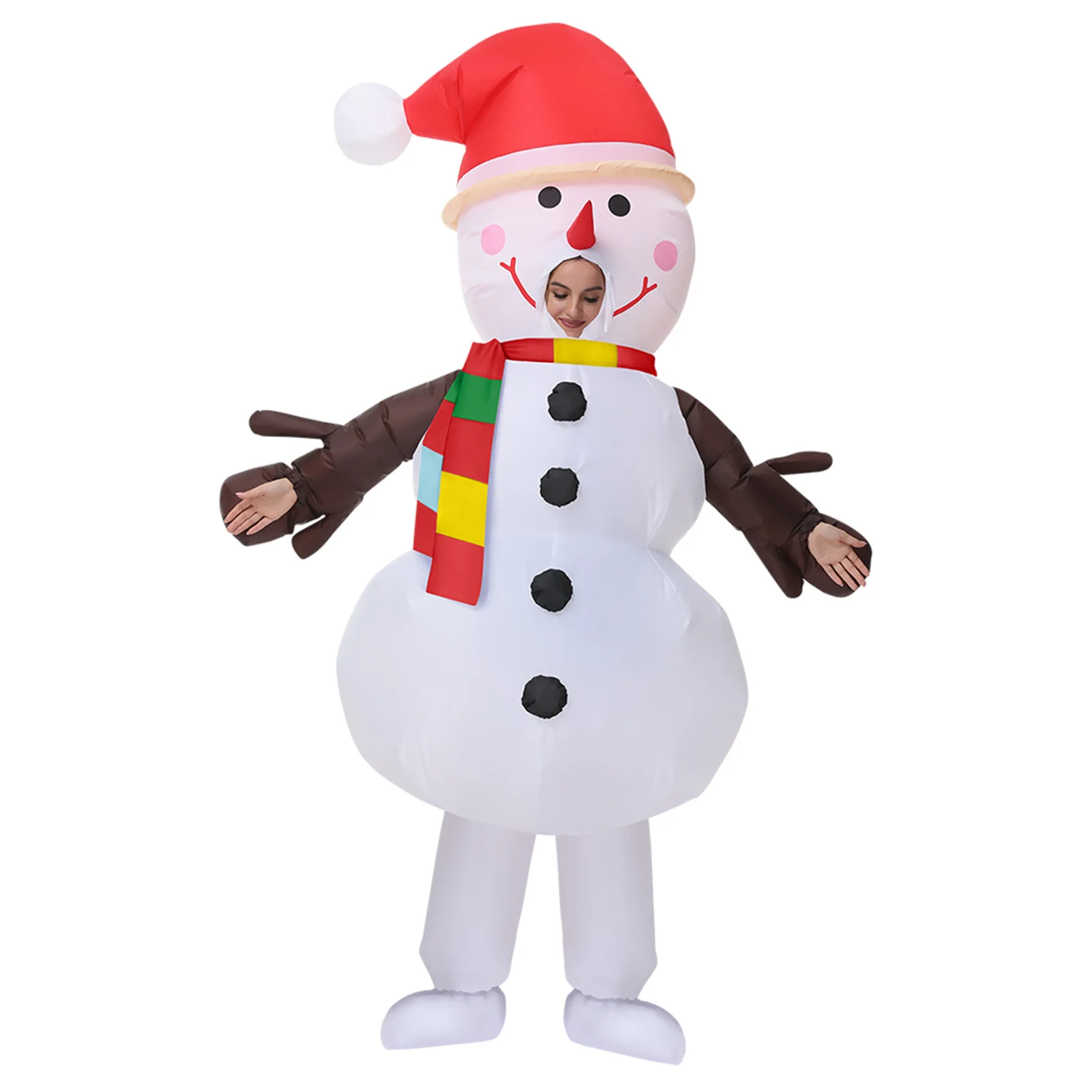 Christmas Inflatable Snowman  Costumes Clothes For Carnival Masquerade Parties