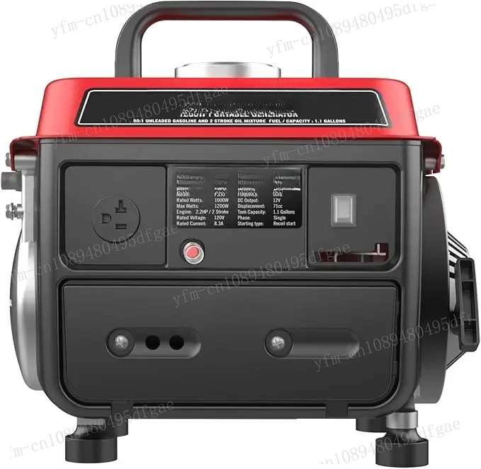 Super Quiet Portable Inverter Generator with CO Sensor Electric Start Gas Powered RV Ready Wheel Handle Kit Parallel