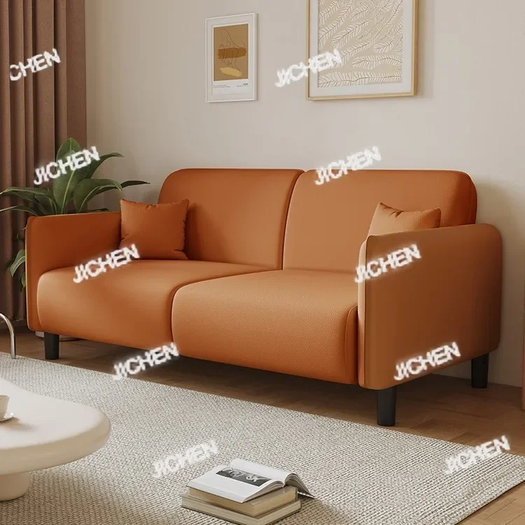 

Neu versandte Artike sofa Small apartment Living room Apartment rental Leather art sofa gho