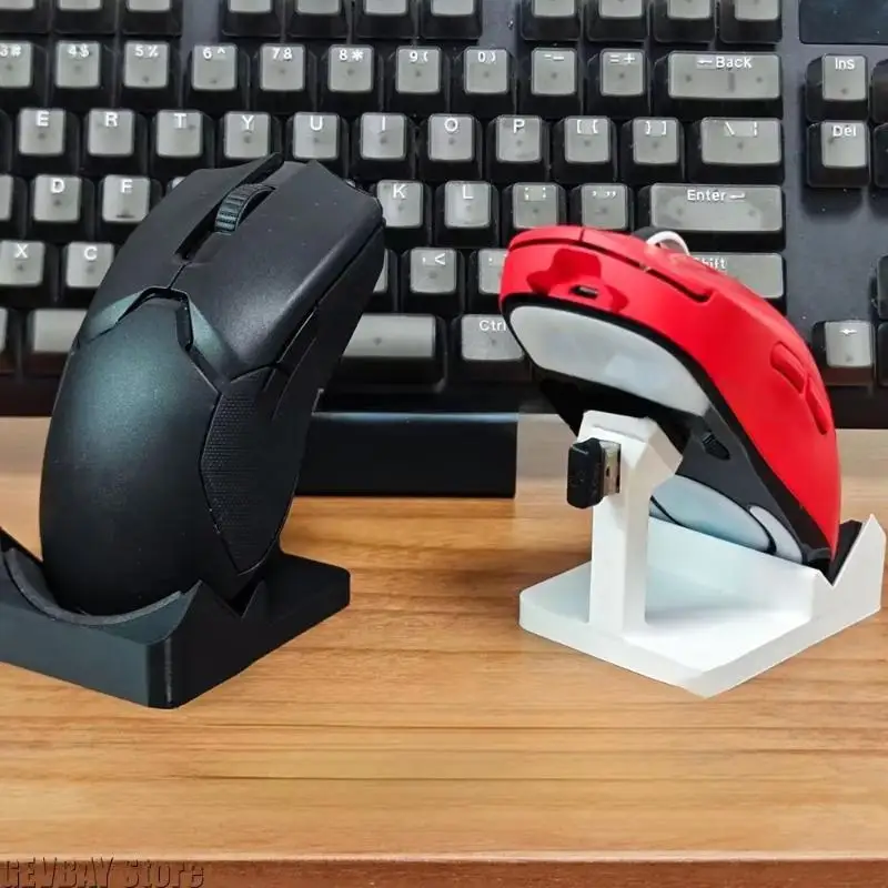 Wear-resistant 3D Printed Mouse Stand Lightweight Desktop Monitor Riser Cute Desk Ornament for Dorm Office Home 1 Pack