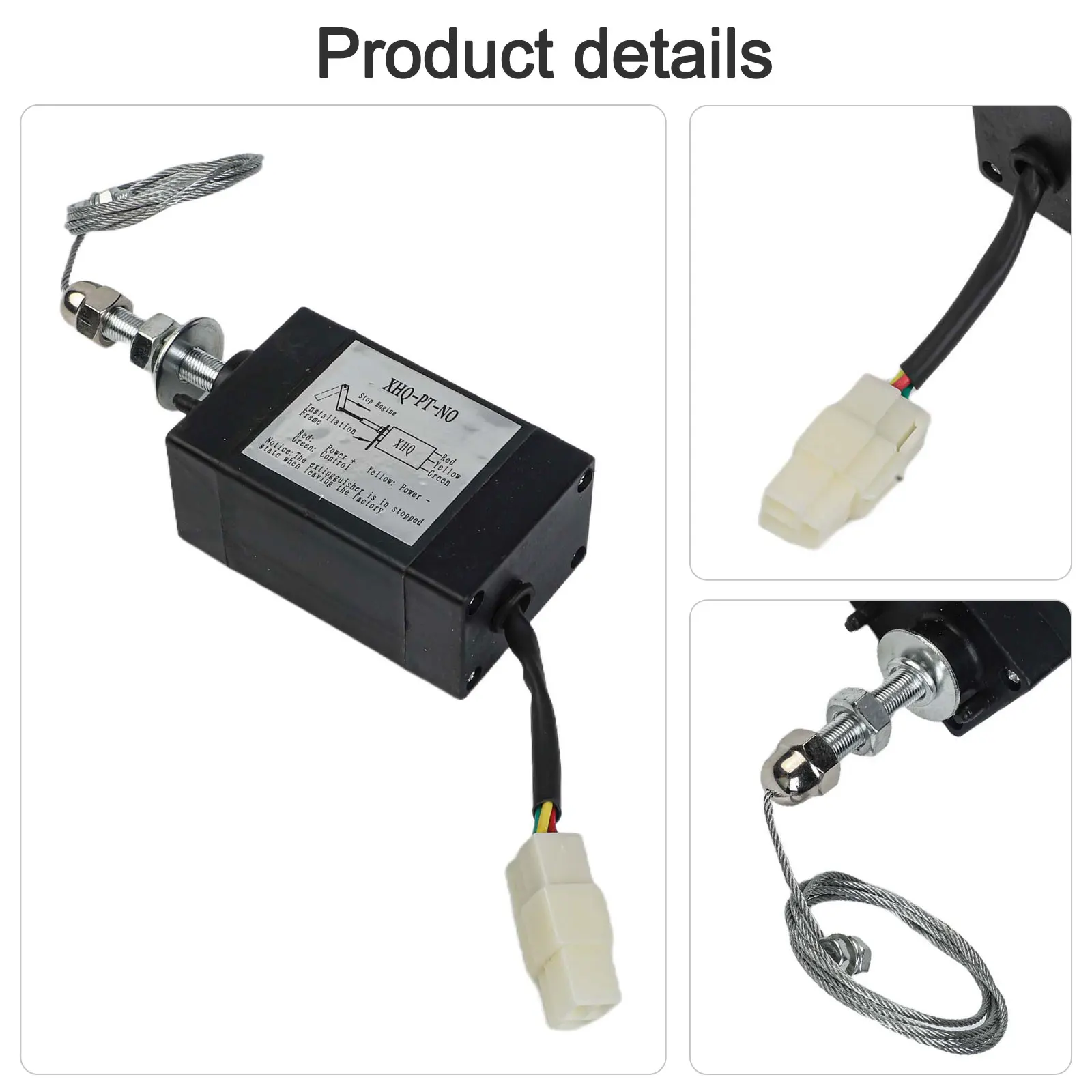 

12V Electromagnetic XHQPT Valve Engine Stop Solenoid for Use with Electric Throttle Adjusters in Engine Systems