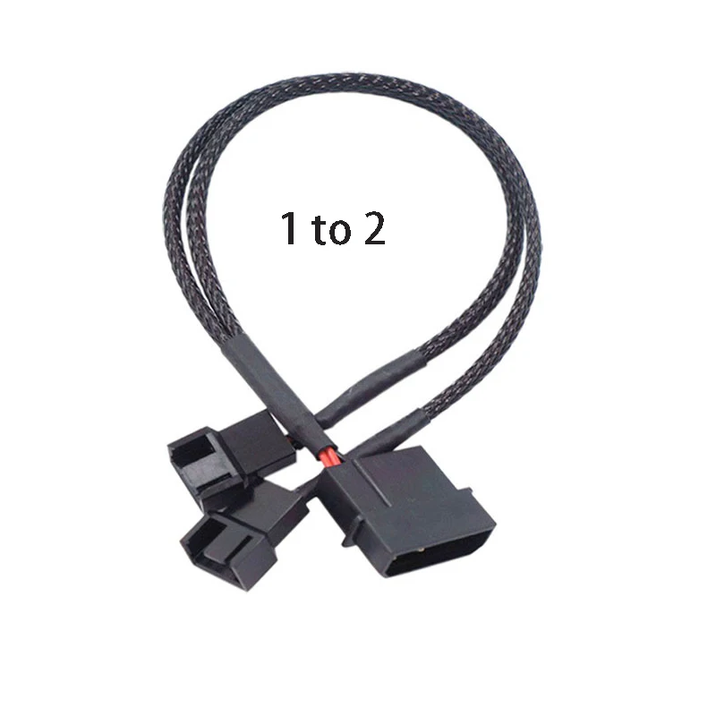 몰렉스 IDE 빅 4핀에서 4핀 3핀 팬 허브 1대1 2 3 4 5 팬 케이블 스플리터 컴퓨터 PC 메인보드 쿨링 팬 전원 공급 도크