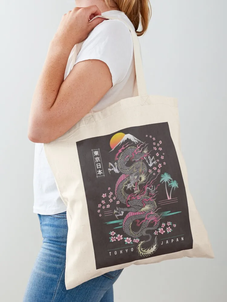Cool Japanese design Tote Bag university shopper bag Women's beach bags women bag
