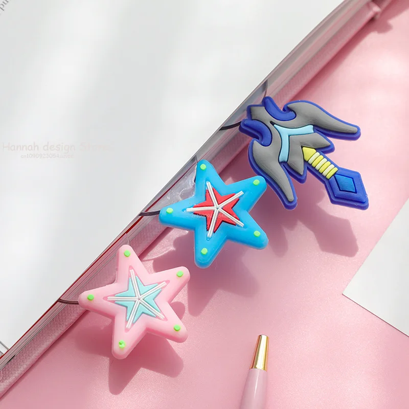 Cute Carrot Star Sword Kawaii Stationery Cartoon Drawing Gift Office School Kitten Straight Plastic Ruler