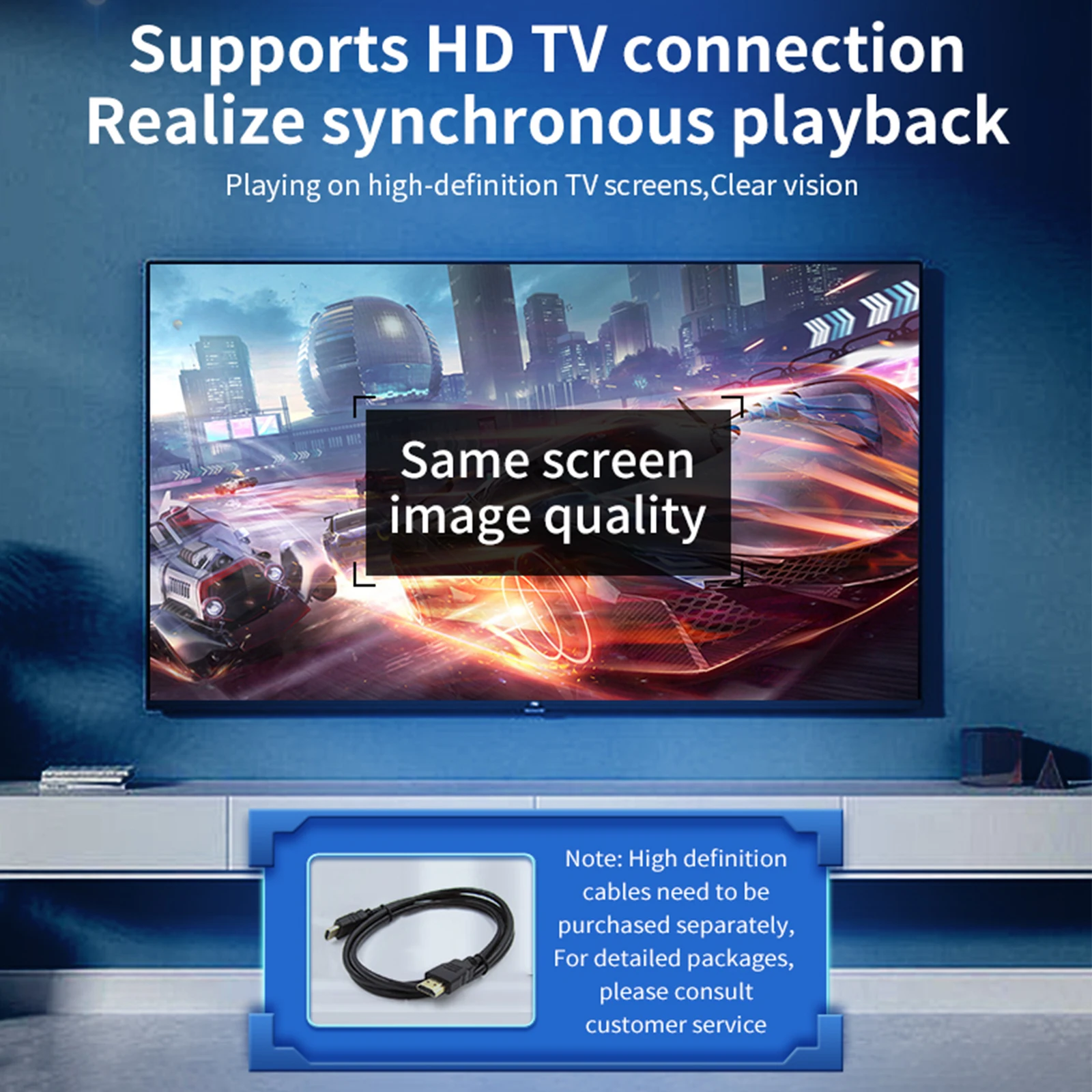 Handheld Game Console 5.0-inch IPS HD Screen Support TV Connection Multiple Play Modes Rechargeable Open Source Gaming Device