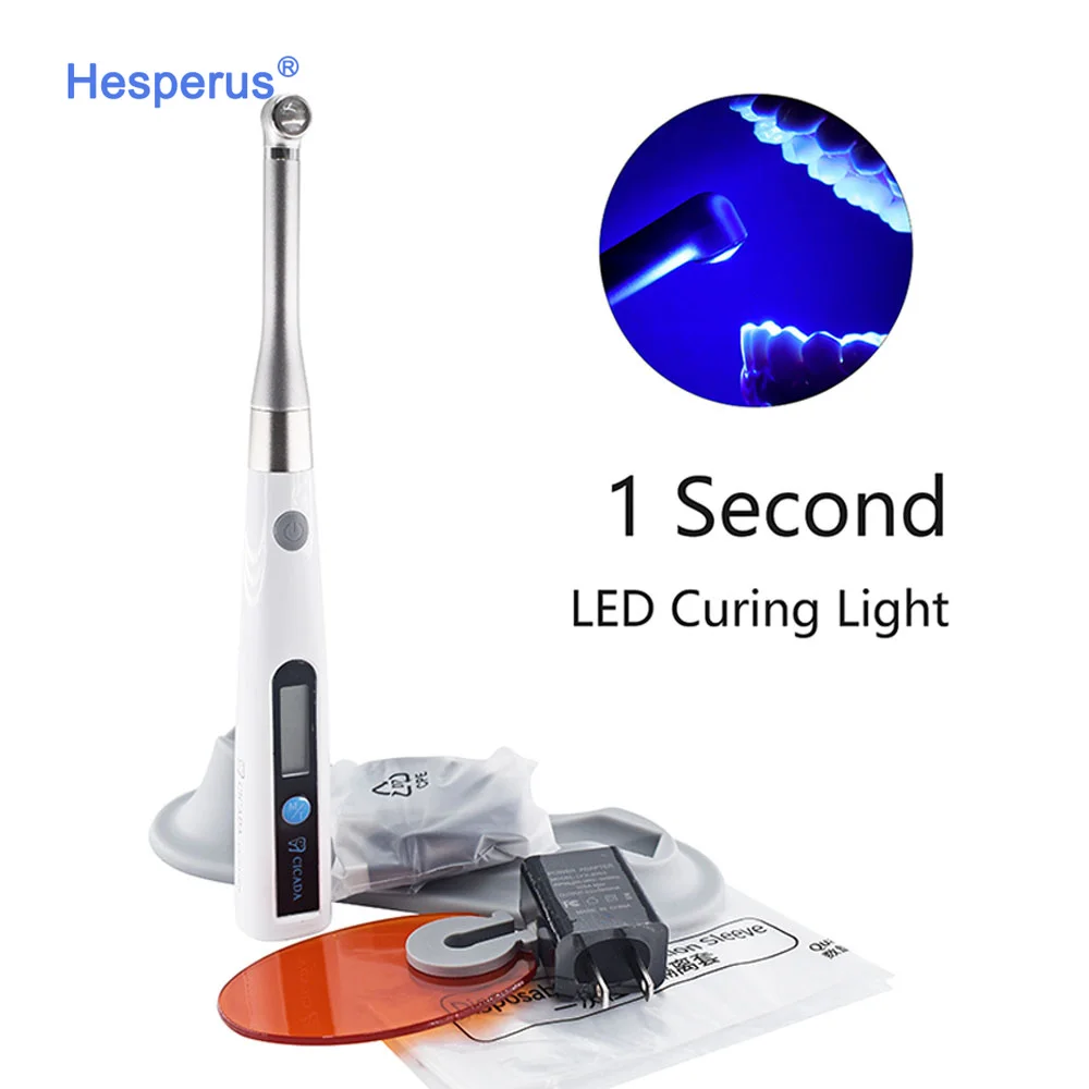 Den tal 1 Second Light Cure Lamp Composite Resin Machine Den tal LED Curing Light Equipment