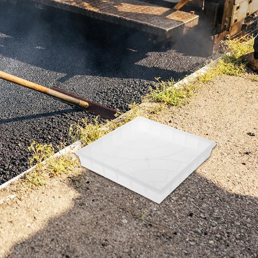 

2Pcs Double Fan Cement Mold for Garden Paving Stones Easy Demolding Concrete Tile Molds Plastic Grass Pathway Stepping Stones