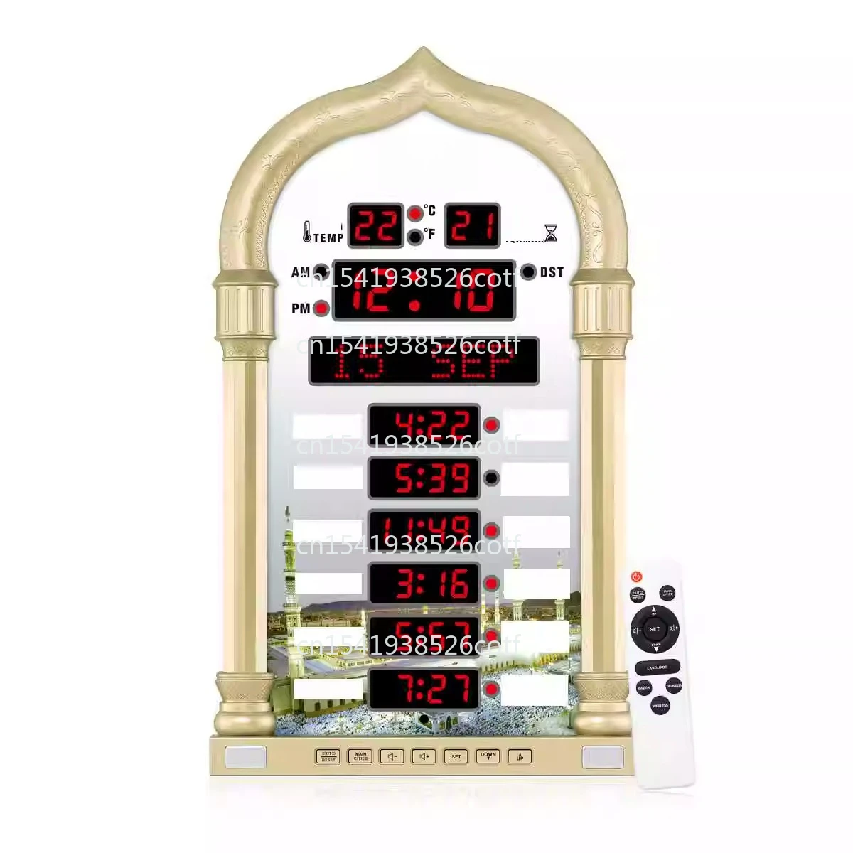4008prO Plug-in LED Digital Dot Matrix Display Remote Control Electronic Clock