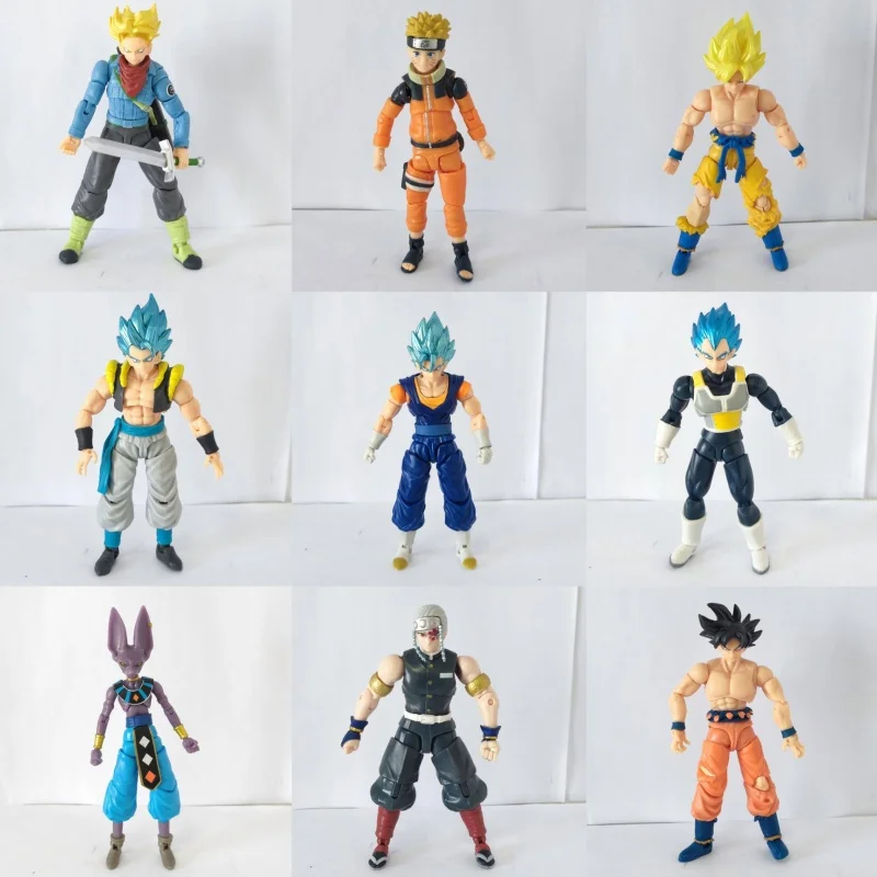 Genuine Bandai Dragon Ball Super Saiyan Vegeta Wukong Tranks No Accessories Loose 5-Inch Doll Gift