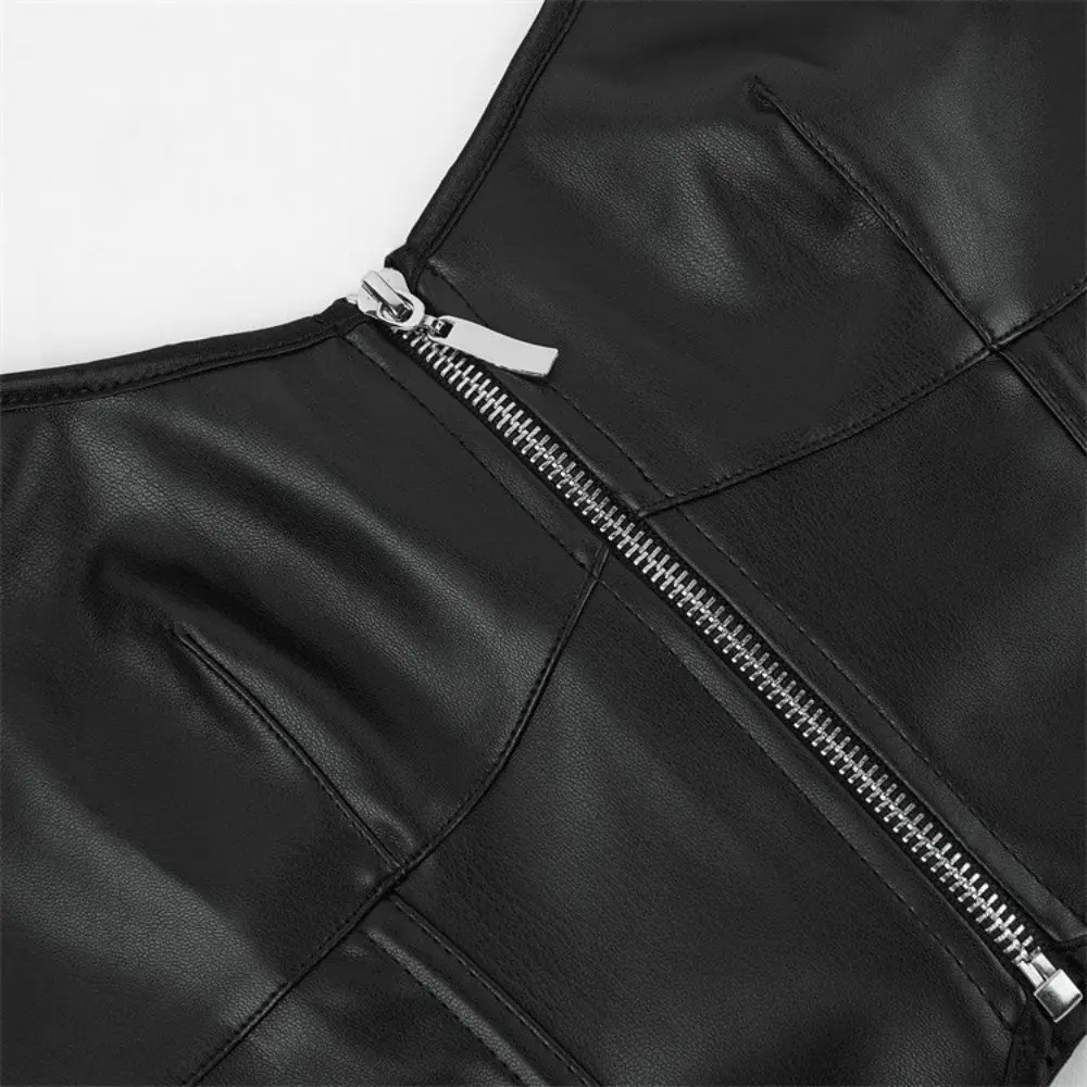 مشد تنحيف بسحاب ورقبة رسن بدون حمالات وقوس لتشكيل الجزء العلوي للسيدات