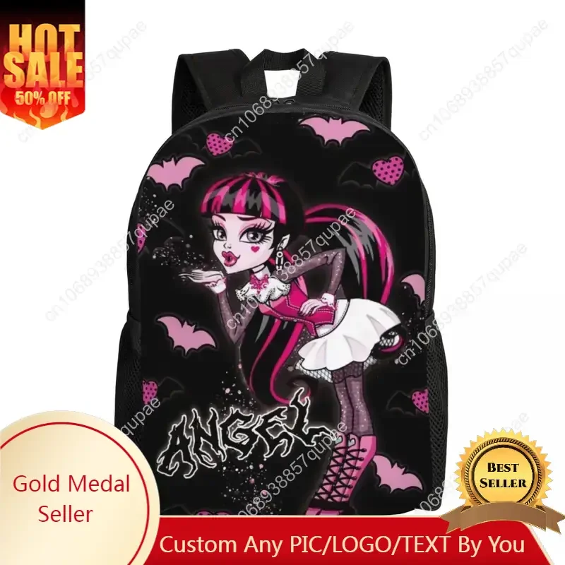 

Monsters High Anime Travel Backpack Men Women School Computer Bookbag College Student Daypack Bags