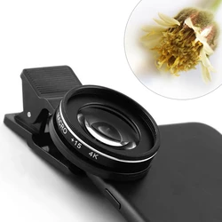 37MM 30X Macro Lens 4K HD Professional Photography Phone Camera for iPhone Xiaomi huawei Lens 15X Macro Lens for Smartphone