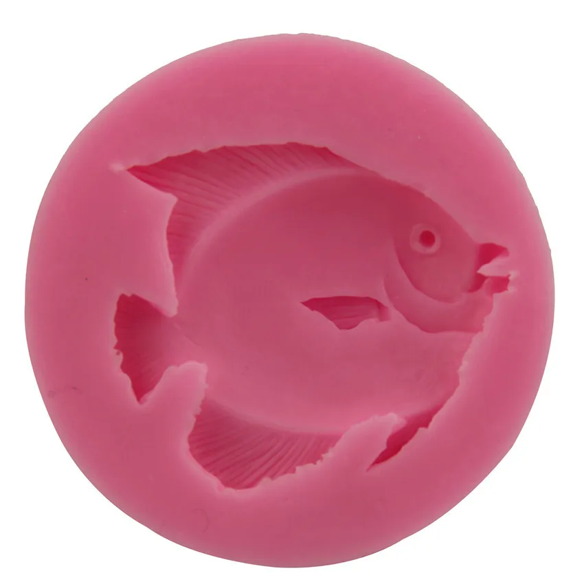 New Marine Fish-shaped Fondant Cake Mold Cake Mold Kitchen Fondant Tool Baking DIY Silicone Appliance