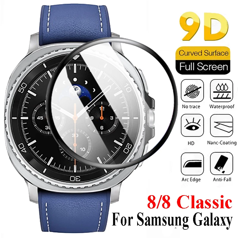 Screen Protector Film For Samsung Galaxy Watch 8 44mm 40mm Full Coverage Cover For Galaxy 8 Classic 46mm Accessories Not Glass